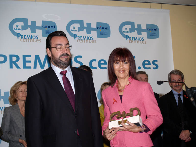 La subsecretaria Dolores Carrión recoge el Premio Cermi al Ministerio de Administraciones Públicas
