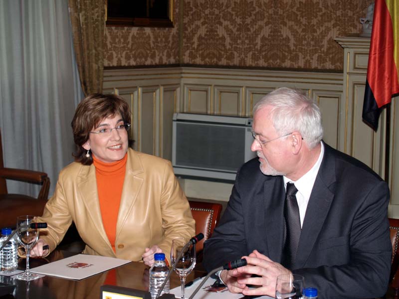 Ana Leiva recibe al presidente del Bundesrat 