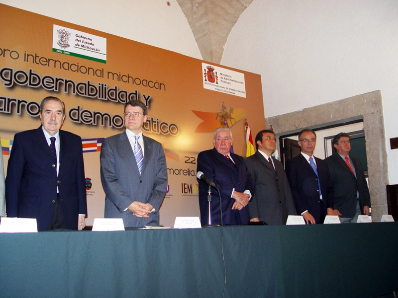Jordi Sevilla inaugura un Congreso sobre Gobernabilidad en Morelia (México)