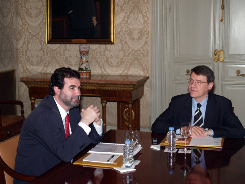 Jordi Sevilla se reúne con el vicepresidente de la Xunta, Anxo Quintana