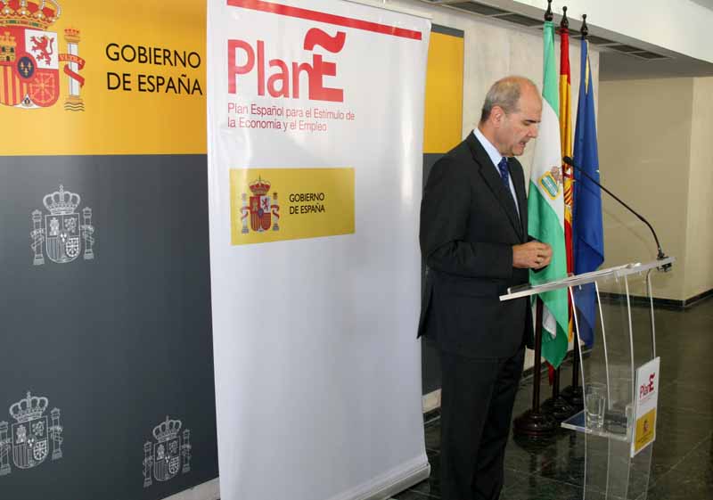 Manuel Chaves visita las obras del Fondo Estatal de Inversión Local en Córdoba