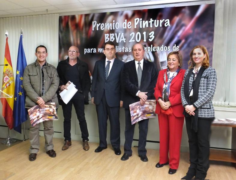 Gustavo Blanco entrega los premios del concurso de Pintura BBVA 2013 para mutualistas y empleados de MUFACE