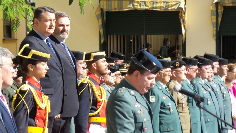 Sanz preside la toma de posesión de Ortega Carmona como nuevo nuevo jefe de la Comandancia de la Guardia Civil de Jaén 
