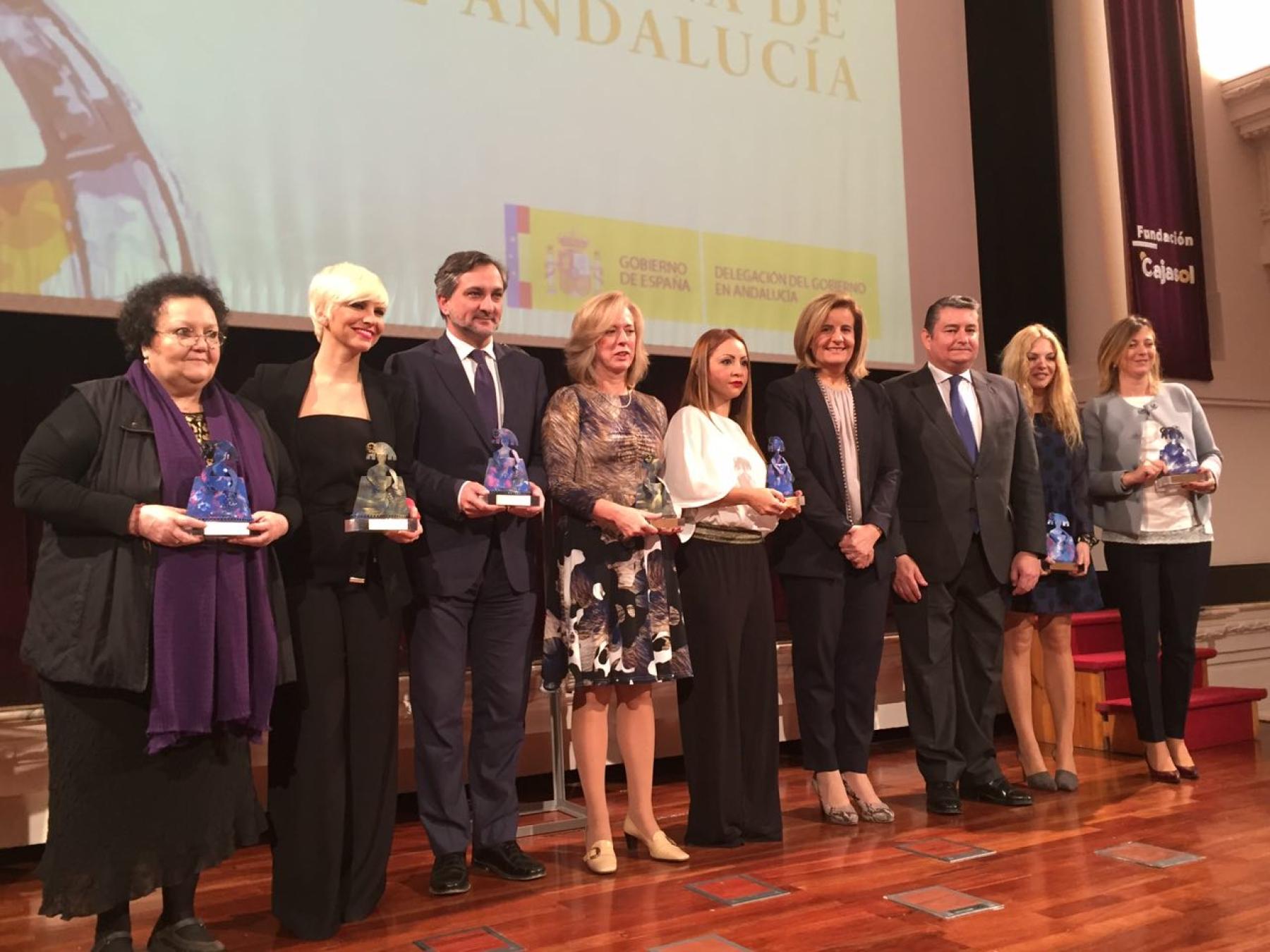 Entregados los Premios Menina Andalucía, que reconocen la labor de instituciones y particulares en la erradicación de la violencia de género 