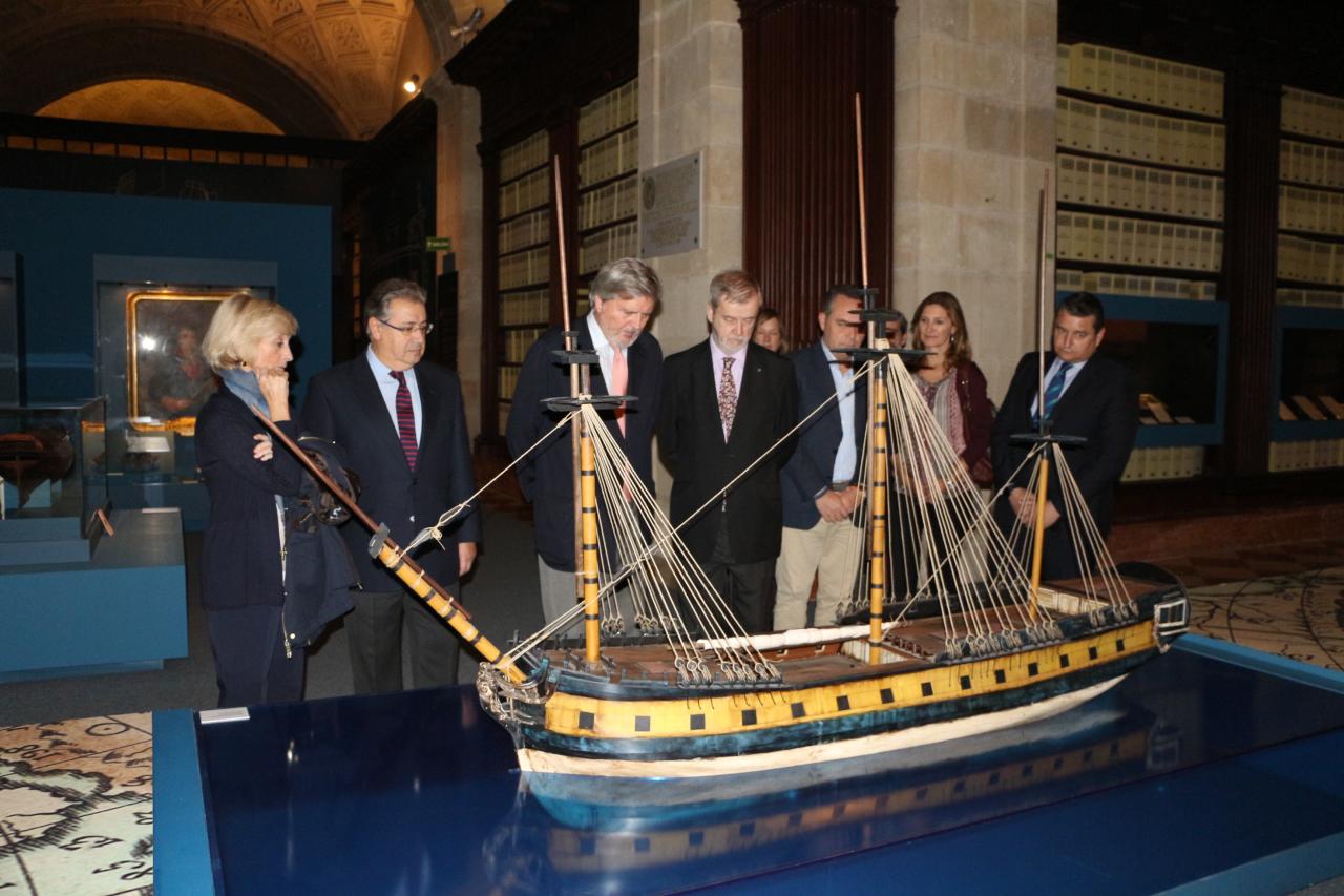 El ministro de Educación, Cultura y Deporte visita la exposición ‘El último viaje de la Fragata Mercedes’