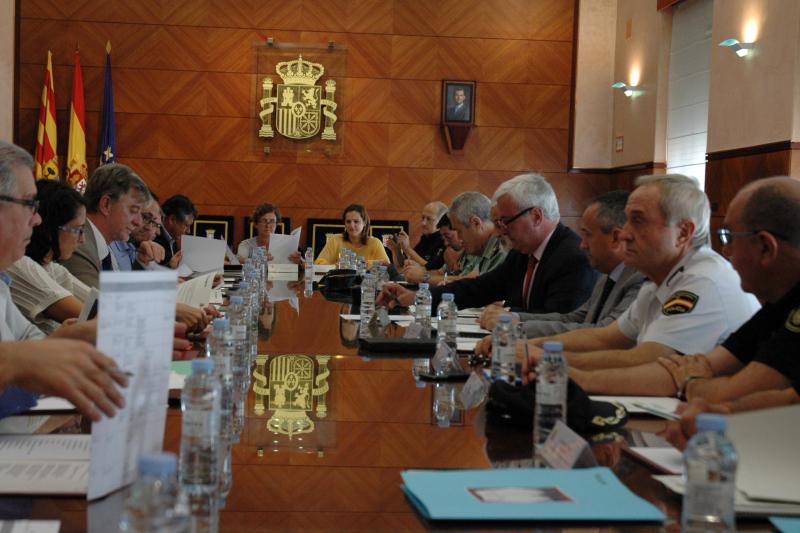 A la reunión asistieron miembros de la Delegación del Gobierno y del Ayuntamiento de Zaragoza.
