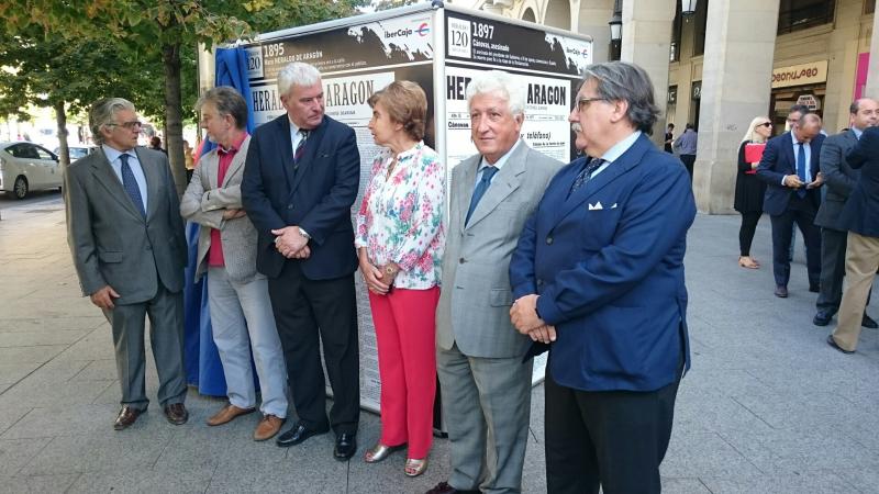 Gustavo Alcalde asiste a la inauguración del 120º aniversario de Heraldo de Aragón