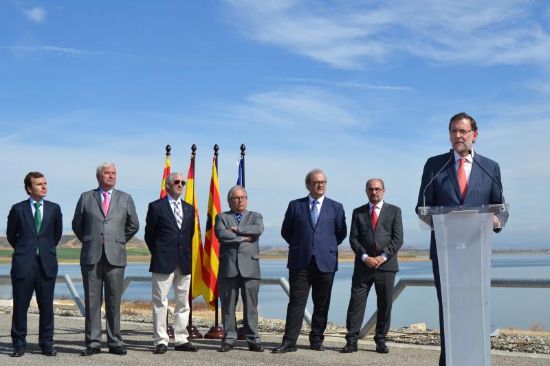 Mariano Rajoy inaugura el embalse de San Salvador