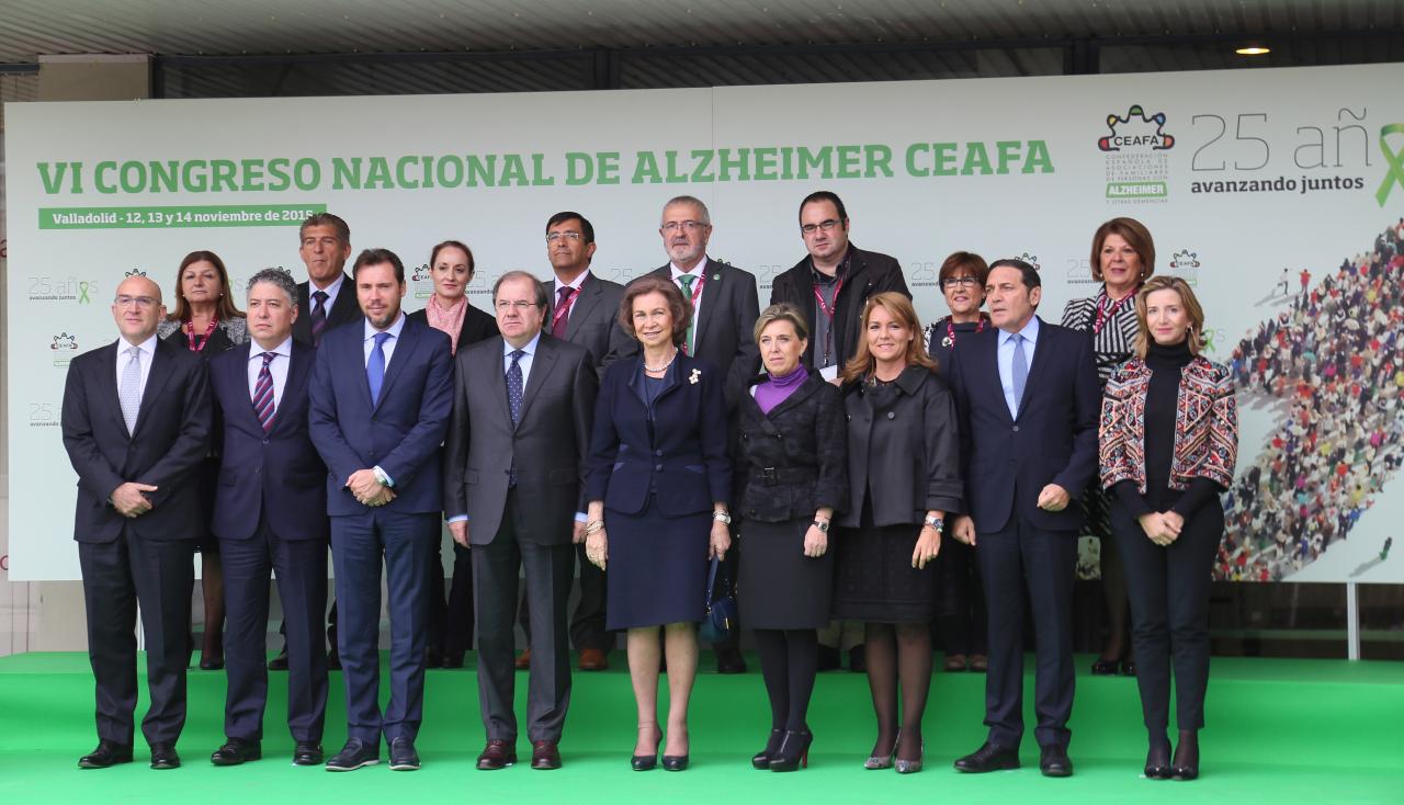 S.M. la Reina Doña Sofía preside mañana en el Auditorio de la Feria de Muestras de Valladolid, el acto de inauguración del VI Congreso Nacional de Alzheimer Ceafa