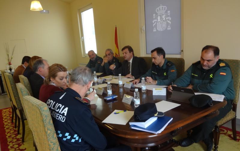 Reunión celebrada en la delegación del Gobierno para analizar los datos de criminalidad y seguridad ciudadana de Lardero