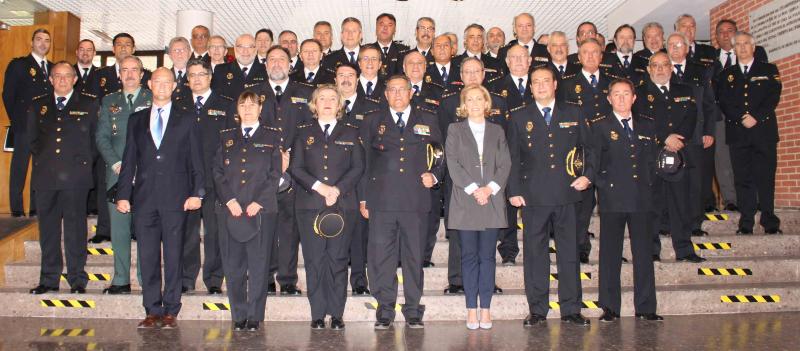 La delegada del Gobierno en Madrid, Concepción Dancausa, asiste a un acto en la Jefatura Superior de Policía de Madrid