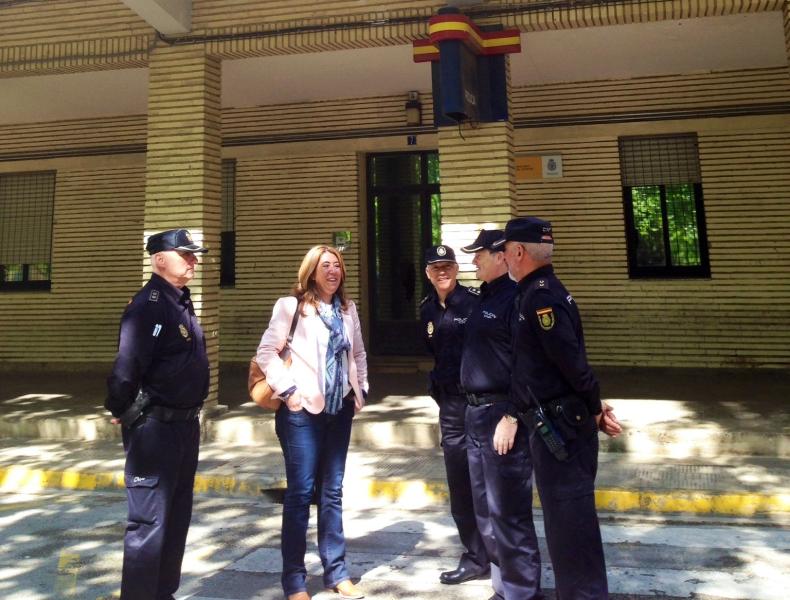 La delegada del Gobierno agradece el trabajo de los distintos cuerpos policiales que operan en Tudela