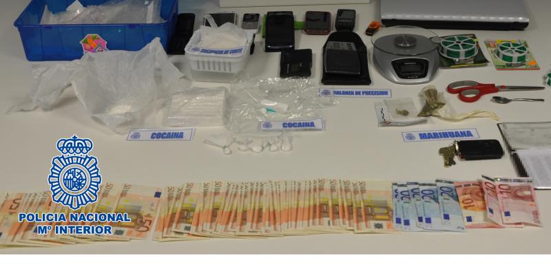 La Policía Nacional detiene a cuatro personas por tráfico de cocaína en San Sebastián